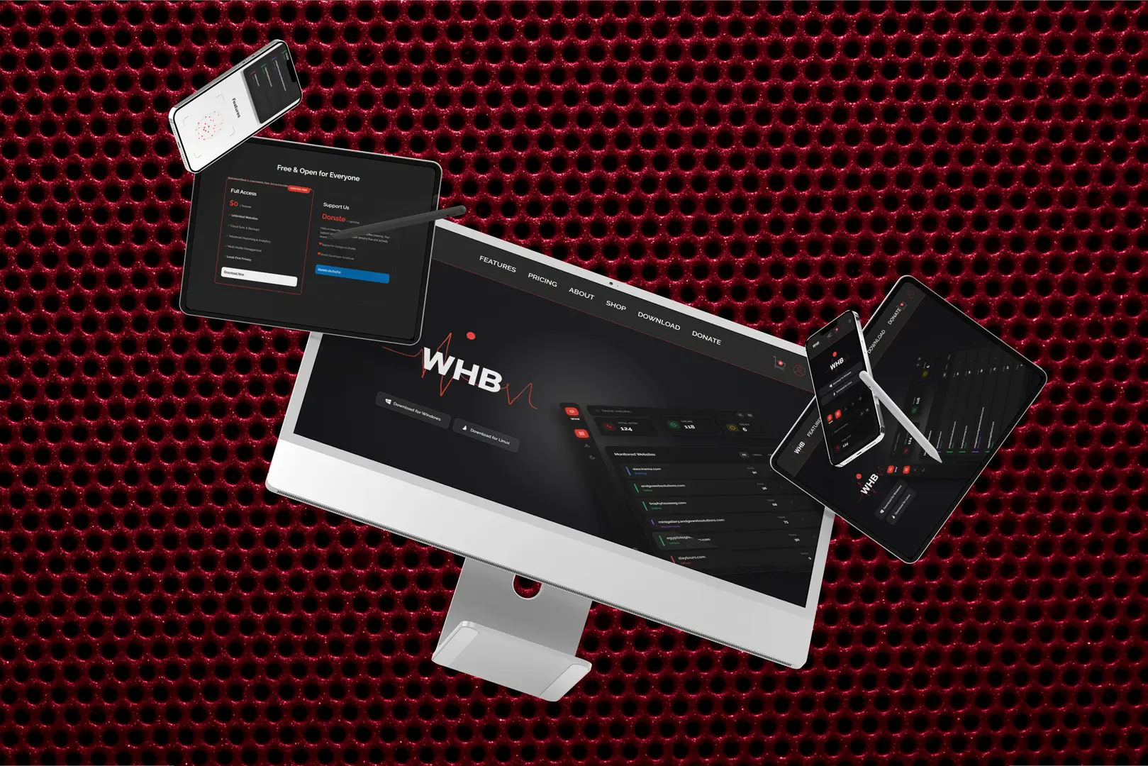 WebHeartBeat Dashboard Preview